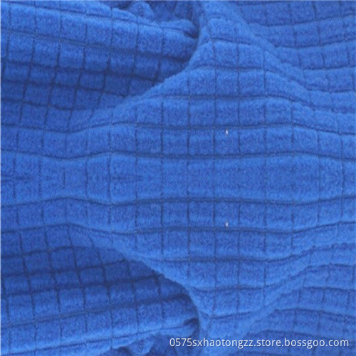 Breathable Polar Fleece Blue DTY Brushed Stretch Fabrics